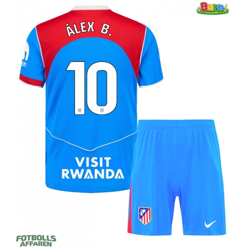 Atletico Madrid Alex Baena #10 Tredjeställ Barn 2025-26 Kortärmad (+ Korta byxor)